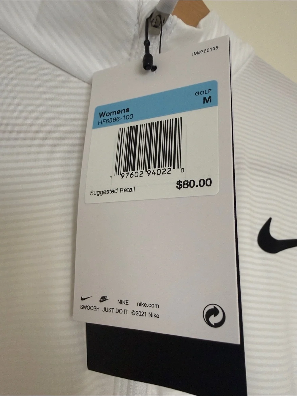 Nike White Long-Sleeve Half-Zip Training Top